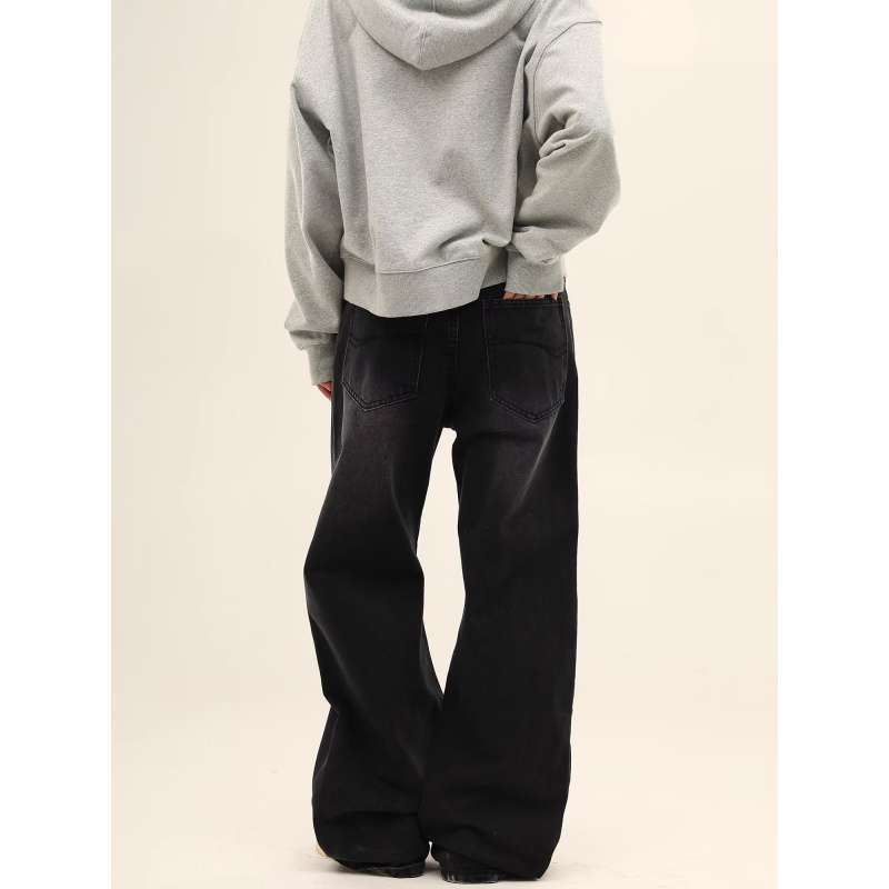 Unisex Classic Denim Jeans Loose Fit Daily Outdoor Wear - Image 4