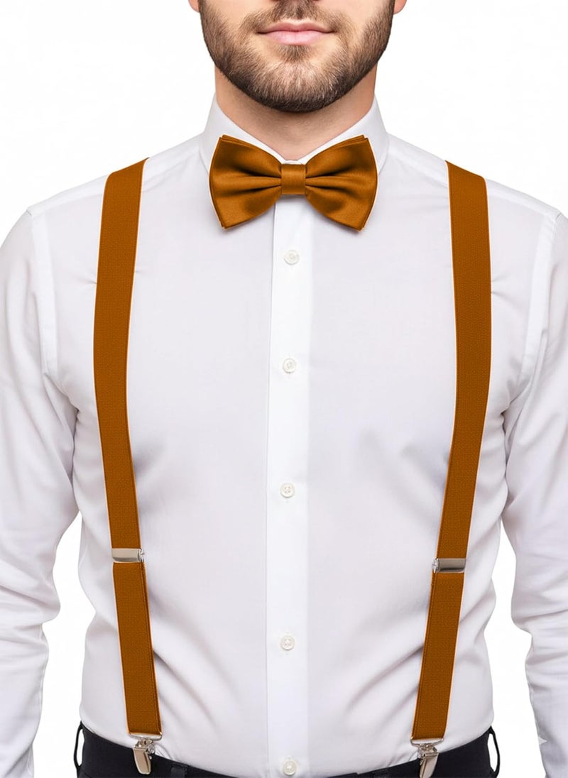 Trilece Men’s Suspenders and Bow Tie Set – Adjustable Y-Back Suspenders with Matching Bow Tie for Weddings and Formal Wear - Image 2