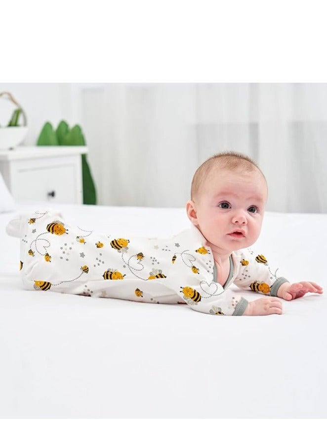 Miracle Baby 3PCS set baby rompers with zipper 100% cotton long sleeves Baby Onesies Soft Boys clothing - Image 4