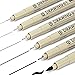 KOUSICOO Muchcute Micro Fineliner Drawing Art Pens 6 Black Fine Line Waterproof Ink Set Artist Supplies Archival Inking Markers Pigment Liner Journaling Sketch Outline Manga Anime Gifts Sketching Watercolor - Image 2