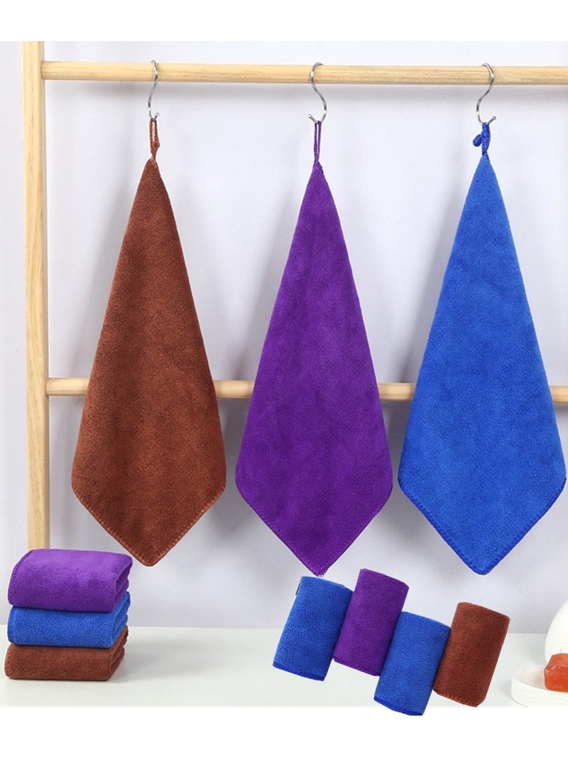 10 pieces can be hung on ultra fine fiber towels super clean multifunctional kitchen cleaning towels  - Image 1