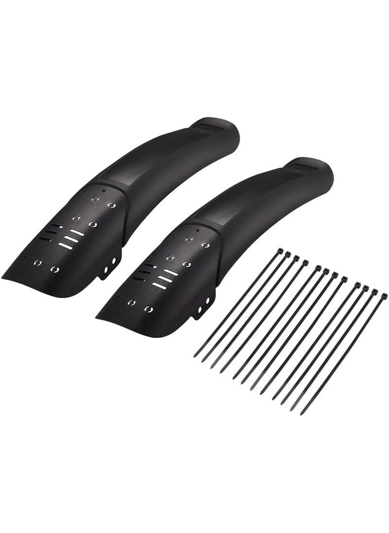 JSCARLIFE JSCARLIFE Bike Fender Set Adjustable MTB Mud Guard Front and Rear Compatible Mudguards  - Image 1