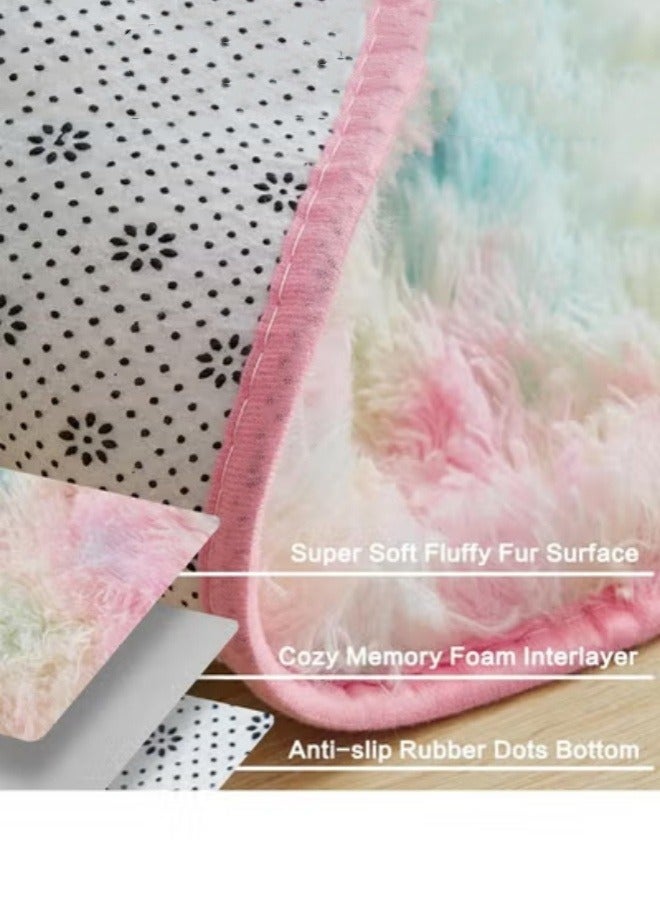 Optico Area Rugs Soft Fluffy Carpets For Living room Floor Rug Modern Area Rug For Bedroom Anti-Slip Rug For Kids Room Indoor Home Decorative Carpet - Image 3