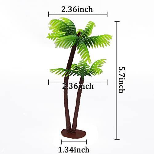YOOHUA 25PCS Coconut Palm Model Artificial TreesCake Topper Charming Cupcake Topper Scenery Model Scenery Model for Cake Decorations or Building Model Landscape Artificial Plants - Image 5