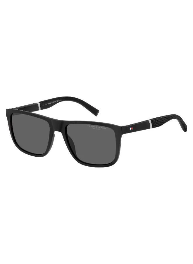 TOMMY HILFIGER Men's UV Protection Sunglasses Th 2043/S Black 43 - Lens Size: 56 Mm
