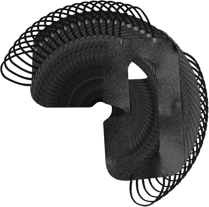 100pcs Black Nonwoven Eye Covers For Virtual Reality Headsets Comfortable Disposable - Image 2