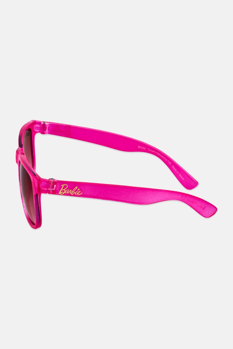 Barbie Kids Girl Barbie Aviator Sunglasses, Pink - Image 3