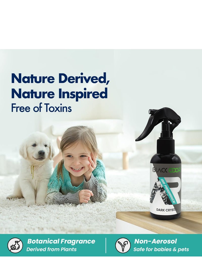 Generic Black Odor Air Freshener - Dark Crystal Scent, Non-Toxic & Essential Oil-Based, 120ml Room & Car Freshener  - Image 3