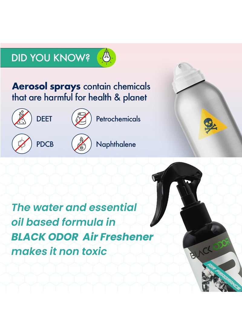 Generic Black Odor Air Freshener - Dark Crystal Scent, Non-Toxic & Essential Oil-Based, 120ml Room & Car Freshener  - Image 4