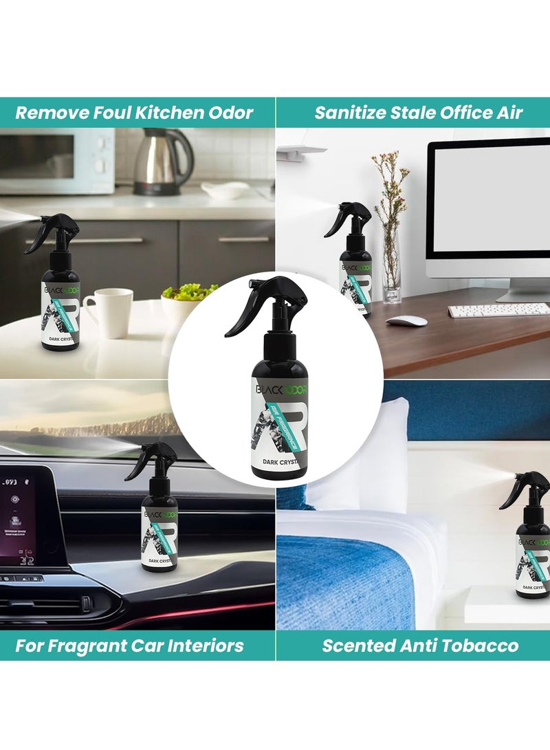 Generic Black Odor Air Freshener - Dark Crystal Scent, Non-Toxic & Essential Oil-Based, 120ml Room & Car Freshener  - Image 5