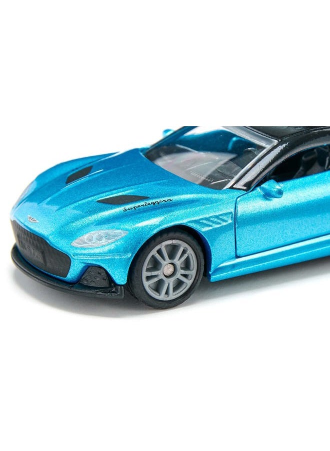 siku 1582, Aston Martin DBS Superleggera, Toy car, Metal/plastic, Blue, Openable doors, Sports rims with rubber tyres - Image 2