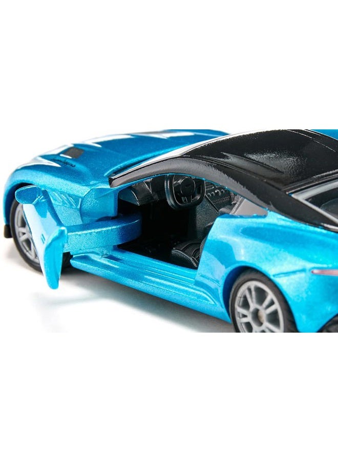 siku 1582, Aston Martin DBS Superleggera, Toy car, Metal/plastic, Blue, Openable doors, Sports rims with rubber tyres - Image 5