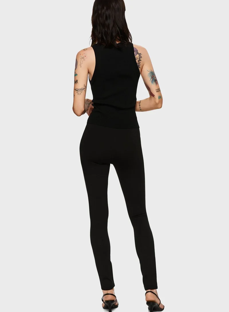 MANGO High Waist Leggings