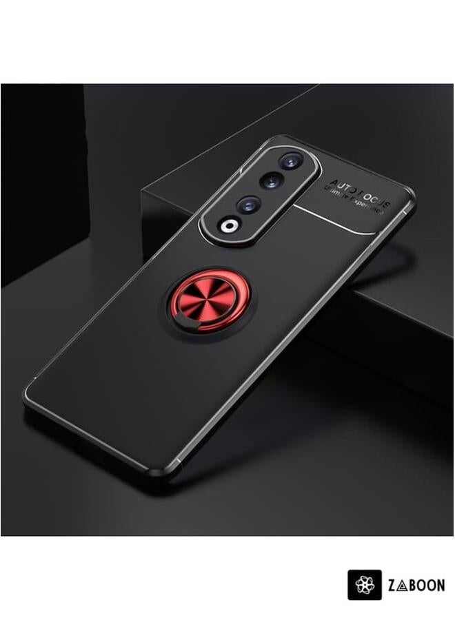 Zaboon Protective Case Cover For Honor 90 Pro Metal Ring Holder TPU  - Image 2