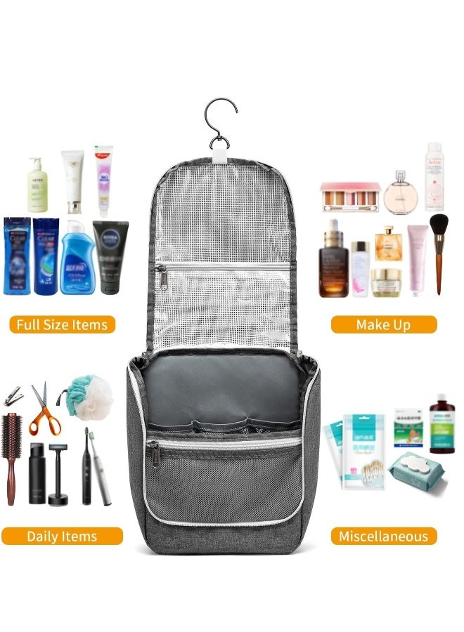 Hanging Toiletry Bag Travel Bag for Men Women Water-resistant Makeup Bag Cosmetic Bag Travel Organizer for Accessories - Image 3
