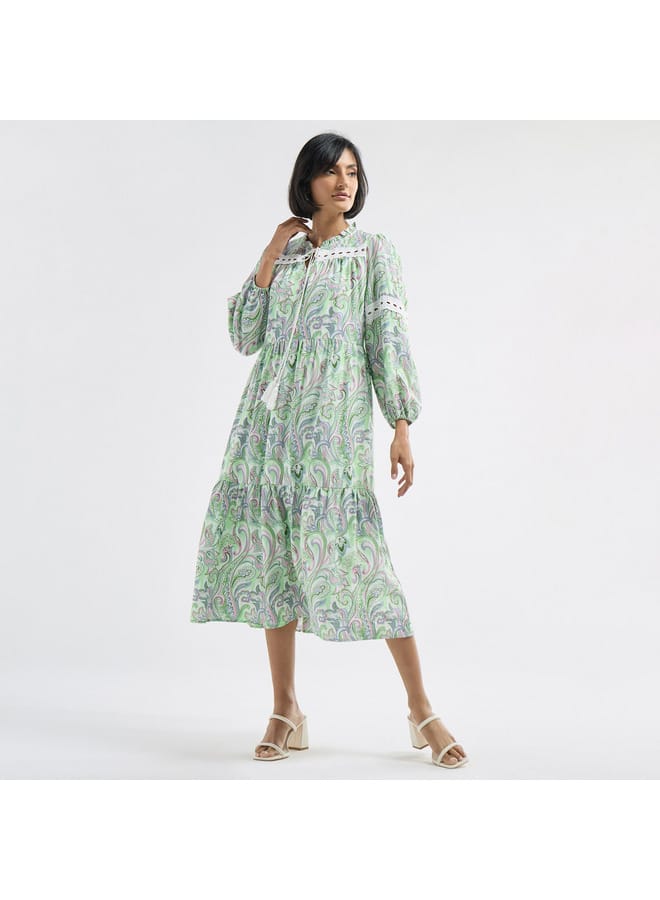Splash FAV Paisley Print Midi Dress - Image 2