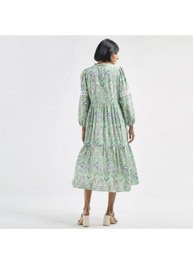Splash FAV Paisley Print Midi Dress - Image 3