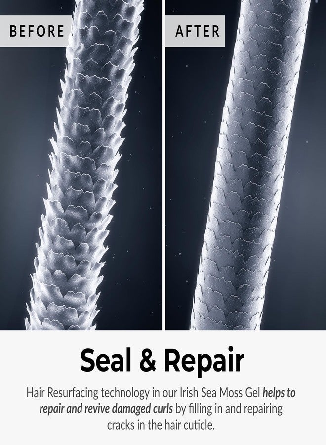 Love Ur Curls® All-in-One Curl Cream Styler for Curly Hair and Irish Sea Moss Hair Gel Bundle, Define, Hydrate and Style with Shea Butter, Medium Hold Curl Styling Gel to Reduce Excess Frizz - Image 4