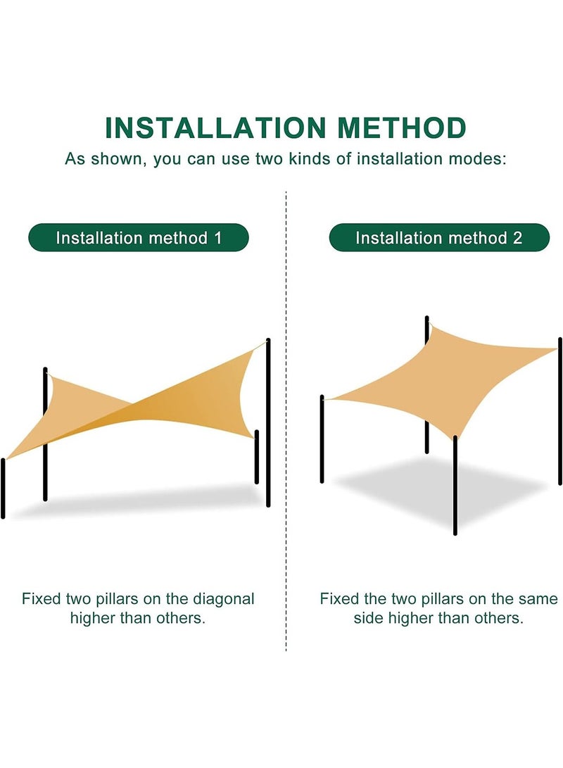 MONOGUE Sunshade UV-Blocking Retractable Outdoor Sunshade Canopy  Weather-Resistant Fabric for Patio, Backyard garden - Image 5