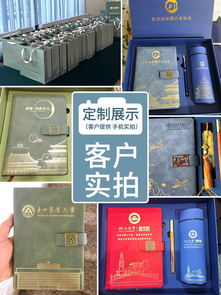 Shunfeng National Tide Forbidden City Wenchuang Notebook Gift Box Suit Custom Thermos Cup Pen Business Activities National Style - Image 5