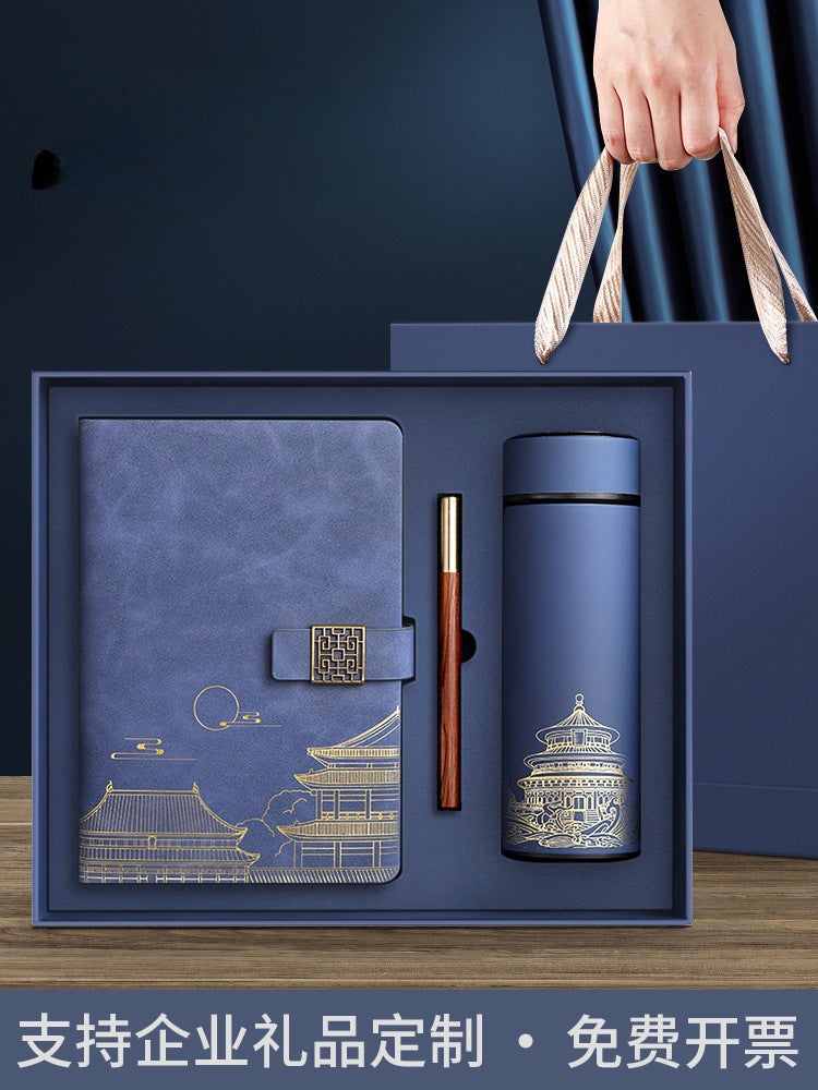 Shunfeng National Tide Forbidden City Wenchuang Notebook Gift Box Suit Custom Thermos Cup Pen Business Activities National Style - Image 2