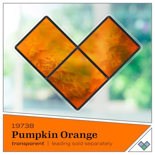 Gallery Glass, Pumpkin Orange Stained Glass 2 fl oz Brilliant Smooth Finish Paint, Perfect for Easy to Apply DIY Arts and Crafts, 19738 - Image 3