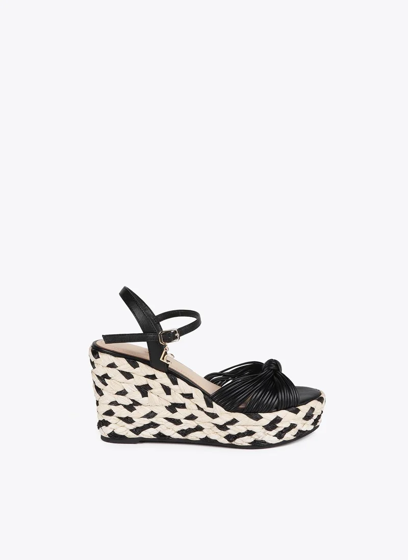 Lola Casademunt Platform Wedges with Braided Detail