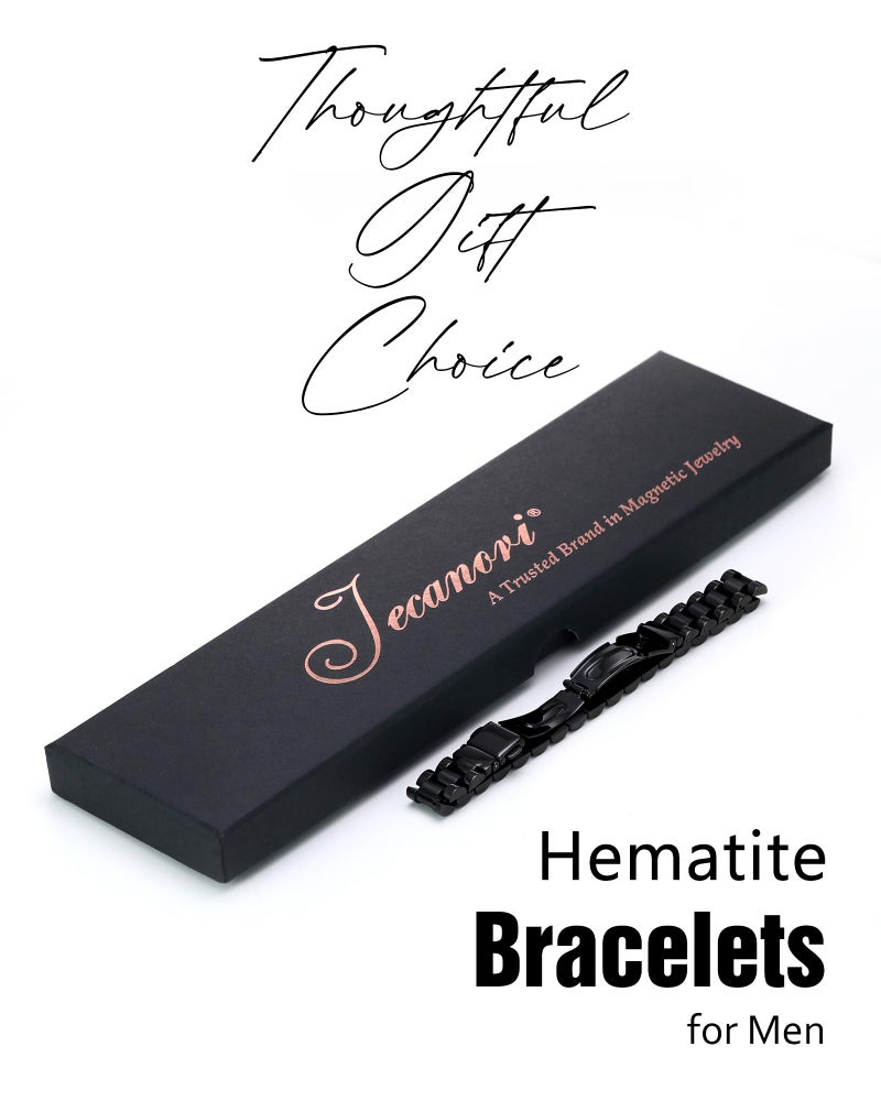 Jecanori Ultra Strength Magnetic Bracelets for Men - Men's Hematite Bracelet, Jewellry Gift with Sizing Tool for Perfect Fit - Image 5