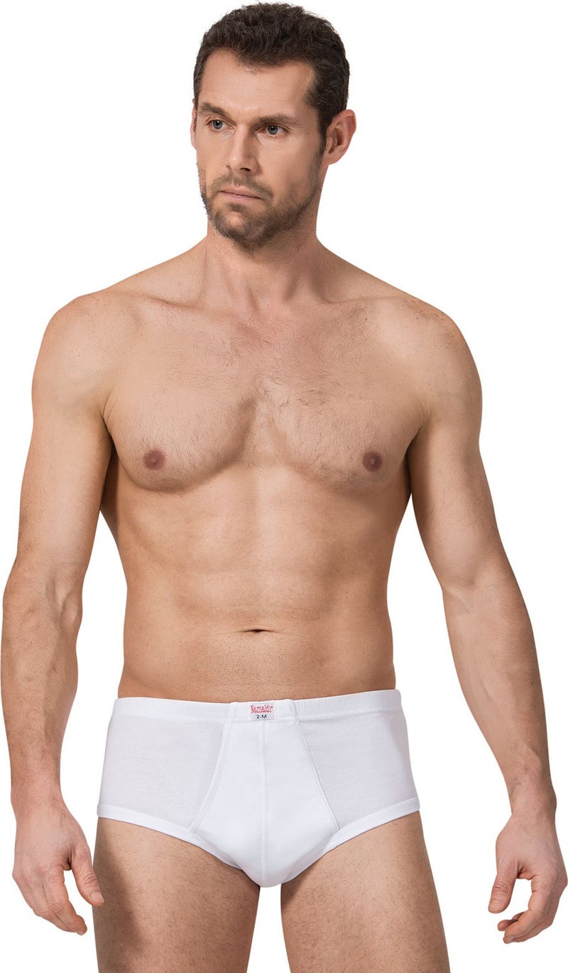 Namaldı 12 Pieces White Color Banded Slip Panties 