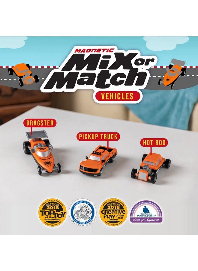 Popular Playthings Mix Or Match Vehicles, Magnetic Toy Play Set, Race Cars - Image 3