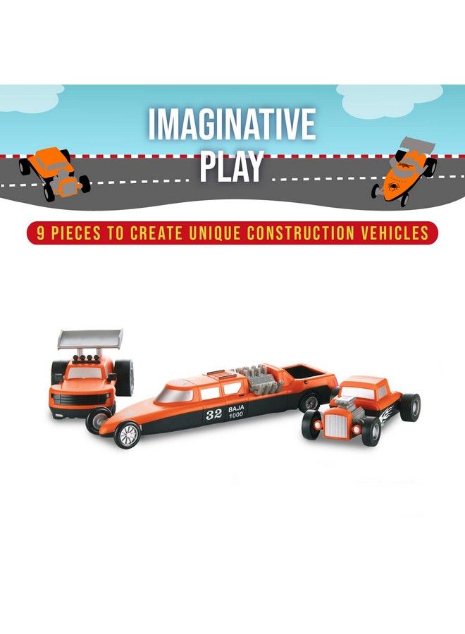 Popular Playthings Mix Or Match Vehicles, Magnetic Toy Play Set, Race Cars - Image 5