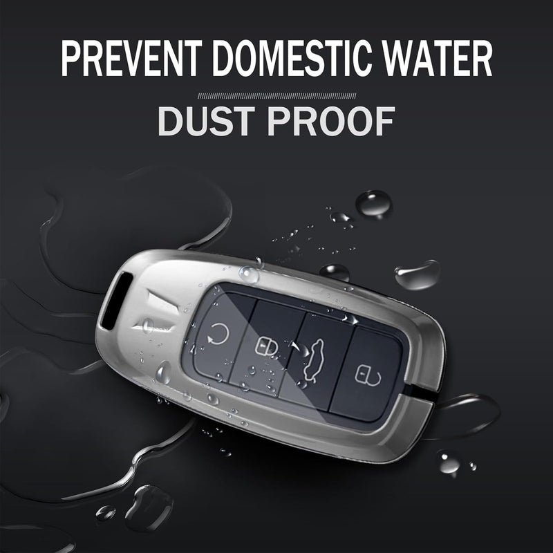 ontto Metal Leather Car Key Fob Cover for Chery Jaecoo J7 J8 Omoda 5 C5 Arrizo 5 6 PRO Plus Tiggo 7 8 - Image 5