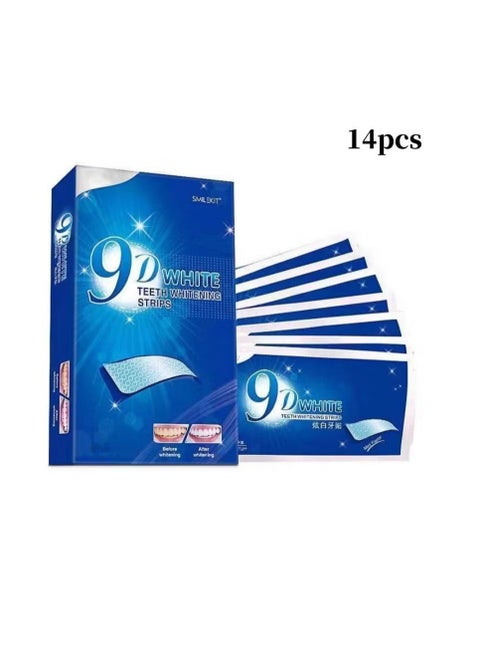 9D White Teeth Whitening Strips Advanced Fast Effective 3 Days (New-9D-7set)