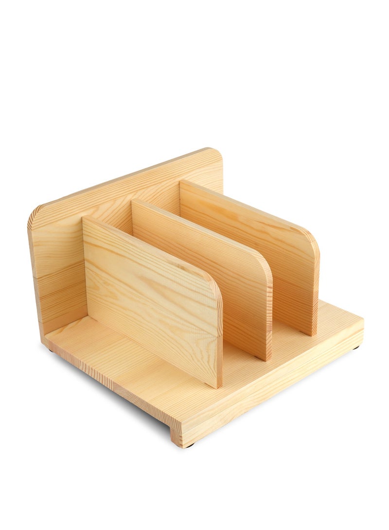 Wooden Cabinet Tray Dividers, Kitchen Vertical Tray Divider Organizer, Storing pans, Baking trays, Cutting Board  - Image 1