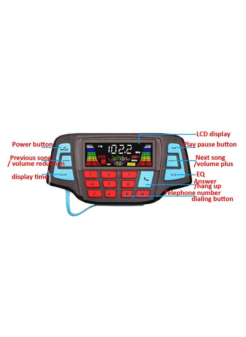 EVEREEN Waterproof Motorcycle MP3 Player Stereo Speaker System USB Memory Card Carrier  - Image 3