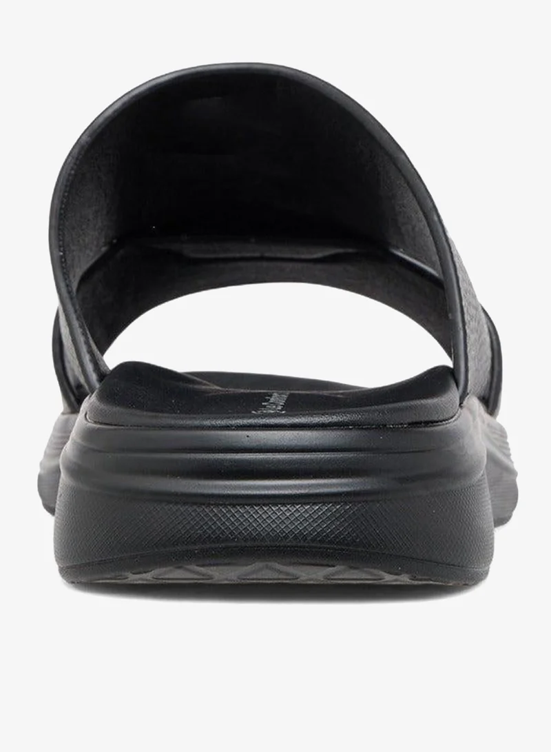 Le Confort BLACK Men Textured Slip-On Comfort Sandals for Men | Best Price UAE