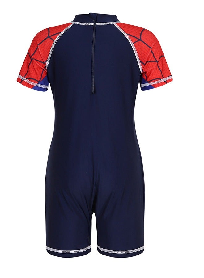 Generic Boys One-Piece Swimsuit, Warm, Quick-Drying, Sun-Proof, Little Boy, Infant, Child Swimming Suit, Sun-Proof Swimsuit, Summer Vacation Essential, Children'S Swimsuit, Full-Body Beachwear - Size L (5-6 Years Old) - Image 3