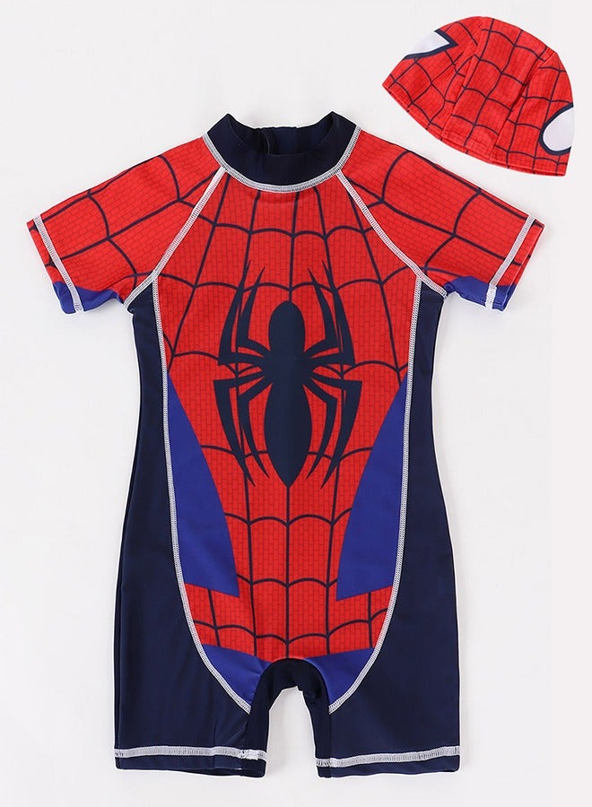 Generic Boys One-Piece Swimsuit, Warm, Quick-Drying, Sun-Proof, Little Boy, Infant, Child Swimming Suit, Sun-Proof Swimsuit, Summer Vacation Essential, Children'S Swimsuit, Full-Body Beachwear - Size L (5-6 Years Old) - Image 4