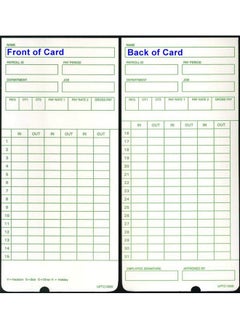 300 Upunch Hn3000 Time Cards Noncalculating Also For Hn1000 Hn1500 Hn3500 Hn3540 Uptc1000 Compatible By Compumatic