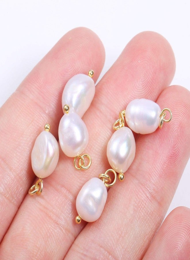 ALEXCRAFT Wholesale 6 PCS Freshwater Pearls for Jewelry Making Baroque Charms Small Freshwater Pearls Bulk - Image 3
