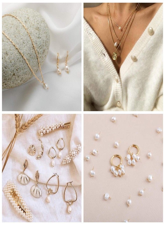 ALEXCRAFT Wholesale 6 PCS Freshwater Pearls for Jewelry Making Baroque Charms Small Freshwater Pearls Bulk - Image 4