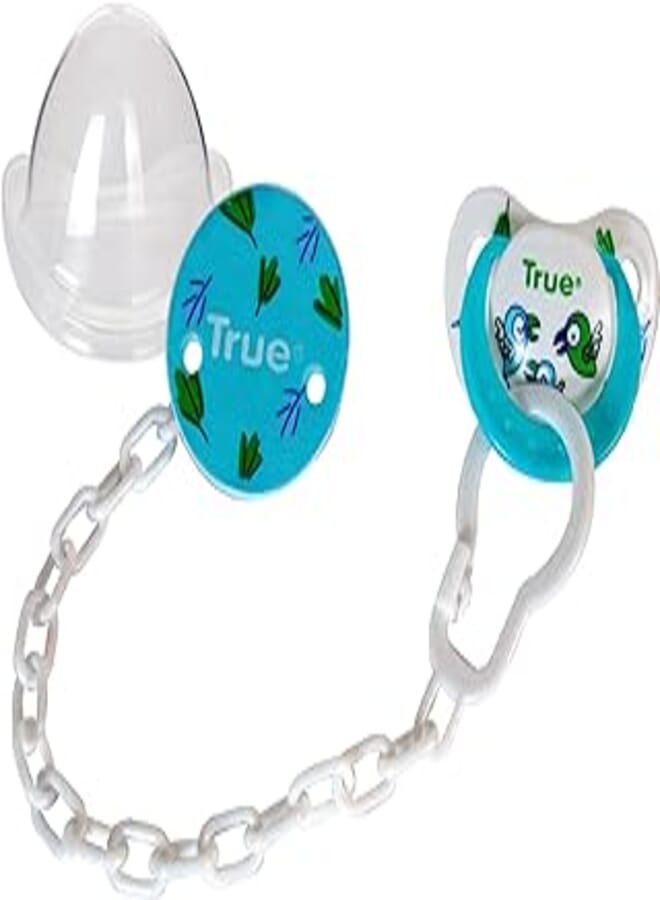 True Baby CHERRY SOOTHER WITH CAP +0 M WHITE