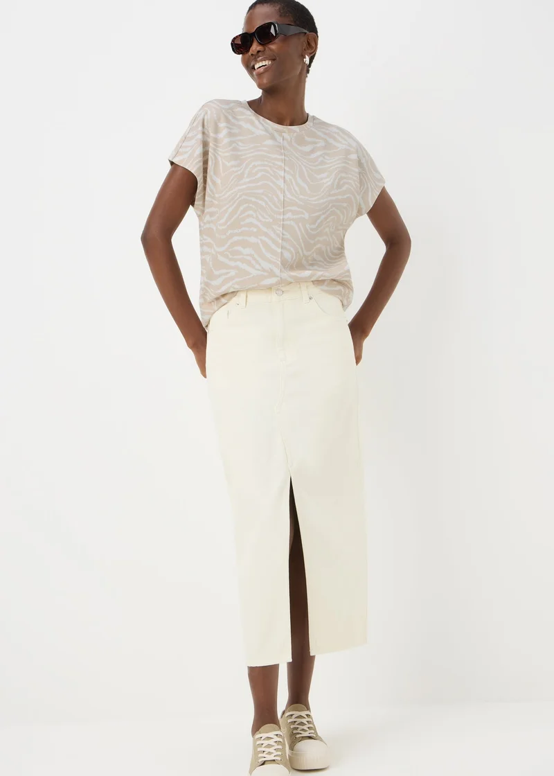 Matalan Beige Animal Print Ponte T-Shirt