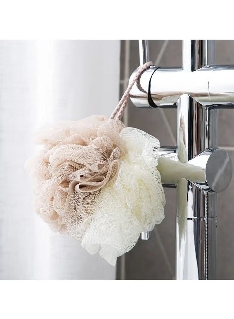 4 Pack Mesh Soft Fluffy Exfoliating Bath Balls Bath Sponge Balls Exfoliating Mesh Sponge Body Cleansing Bath Bubble Balls - Image 5