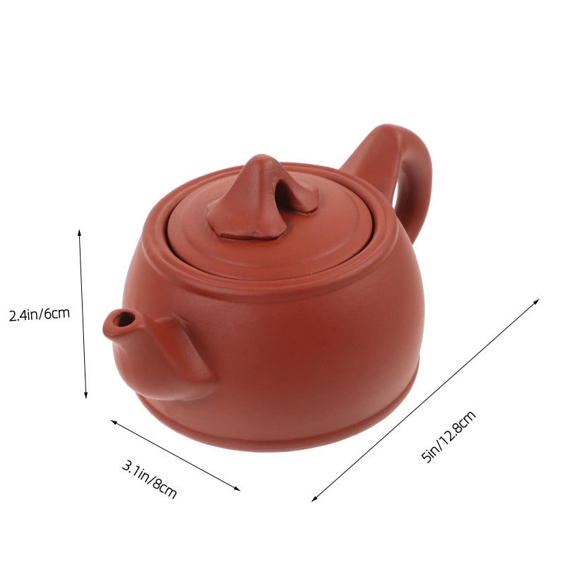 Small Purple Clay Teapot Yixing Zisha Portable For Tea Ceremony Office Tearoom Use - Image 3