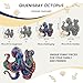 Qiuenisray 500 Piece Puzzles for Adults Wooden Octopus Jigsaw Puzzles FSC Certified Cool Puzzles Unique Shape Ocean Puzzle Piece Wall Decor Wood Puzzles Creative Gift for Family Game 169x169 in - Image 3