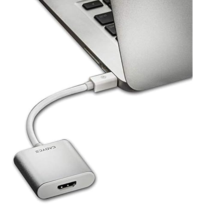 Cadyce MINI DISPLAY PORT TO HDMI ADAPTER WITH AUDIO SUPPORT, SILVER - CA-MDHDMI - Image 3