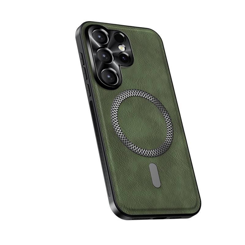 MagSafe Case | Drop Protection | TPU | Green | Shockproof Cover for Samsung S25 Ultra / Samsung S25 - Image 1