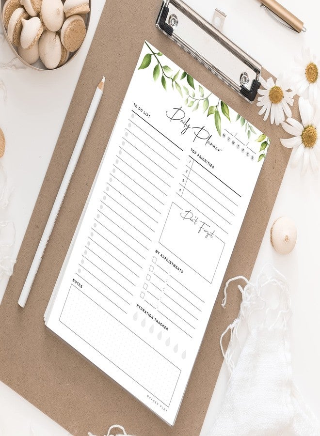 Paper Play Daily Planner To Do List Notepad 52 Undated Tear-off Sheets | 6x9 Inch Desktop Daily Planning Notepad | Notebook for Daily Tasks, Checklist, Calendar, Schedule, To Do List, Appointments, Notes, Meals, - Image 2