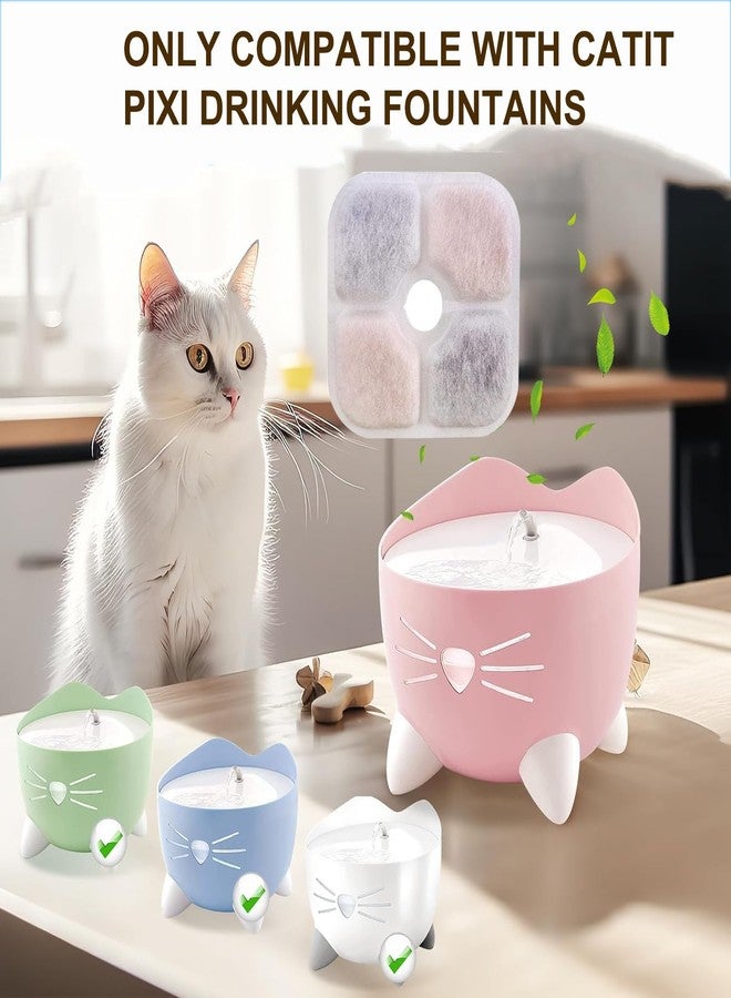 عبوة من 16 فلتر بديل لنافورة مياه القطط، متوافقة مع نافورة شرب القطط Catit PIXI، فلاتر مياه Catit تحافظ على صحة حيوانك الأليف وترطيبه (16+3) - Image 3
